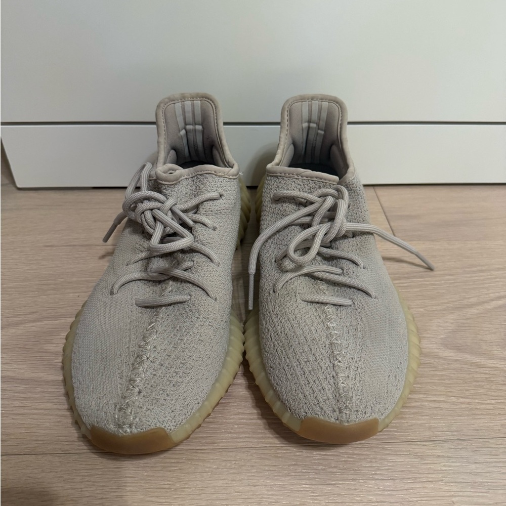 Beige Knit Sneakers